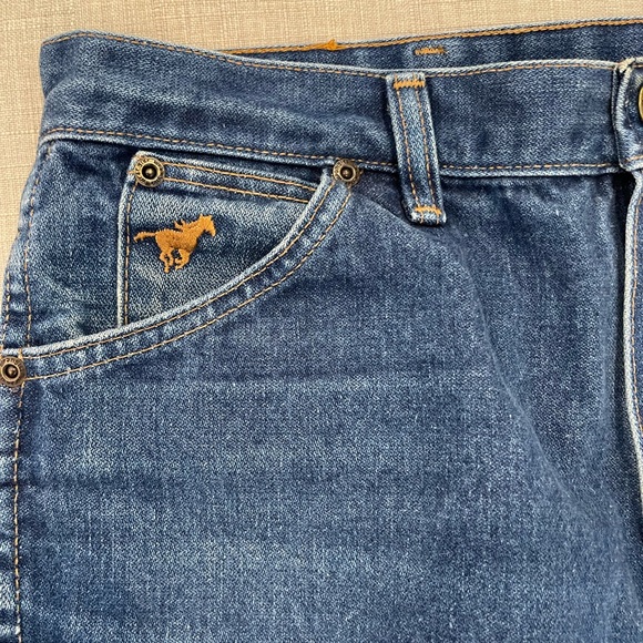 Vintage 80’s Wrangler women’s jeans leather tab USA embroidered horse - Picture 5 of 11